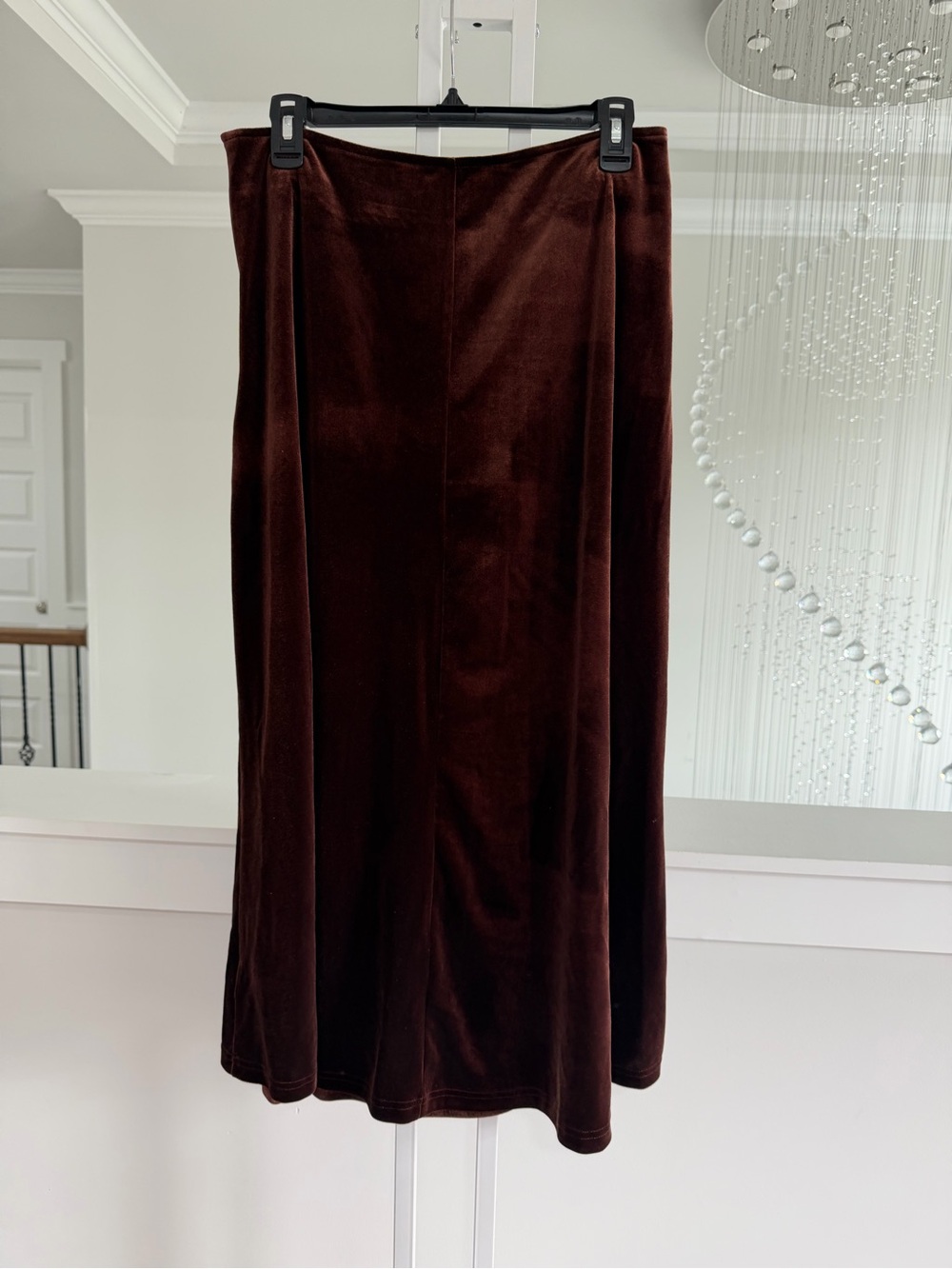 Commense Velvet A-Line Midi Skirt - Picture 6 of 6